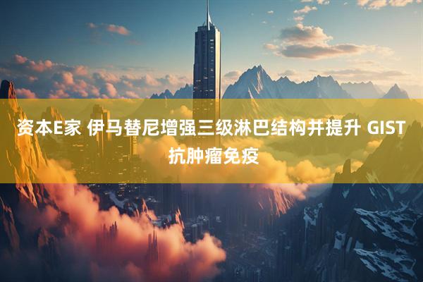 资本E家 伊马替尼增强三级淋巴结构并提升 GIST 抗肿瘤免疫