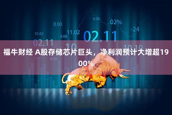 福牛财经 A股存储芯片巨头,净利润预计大增超1900%
